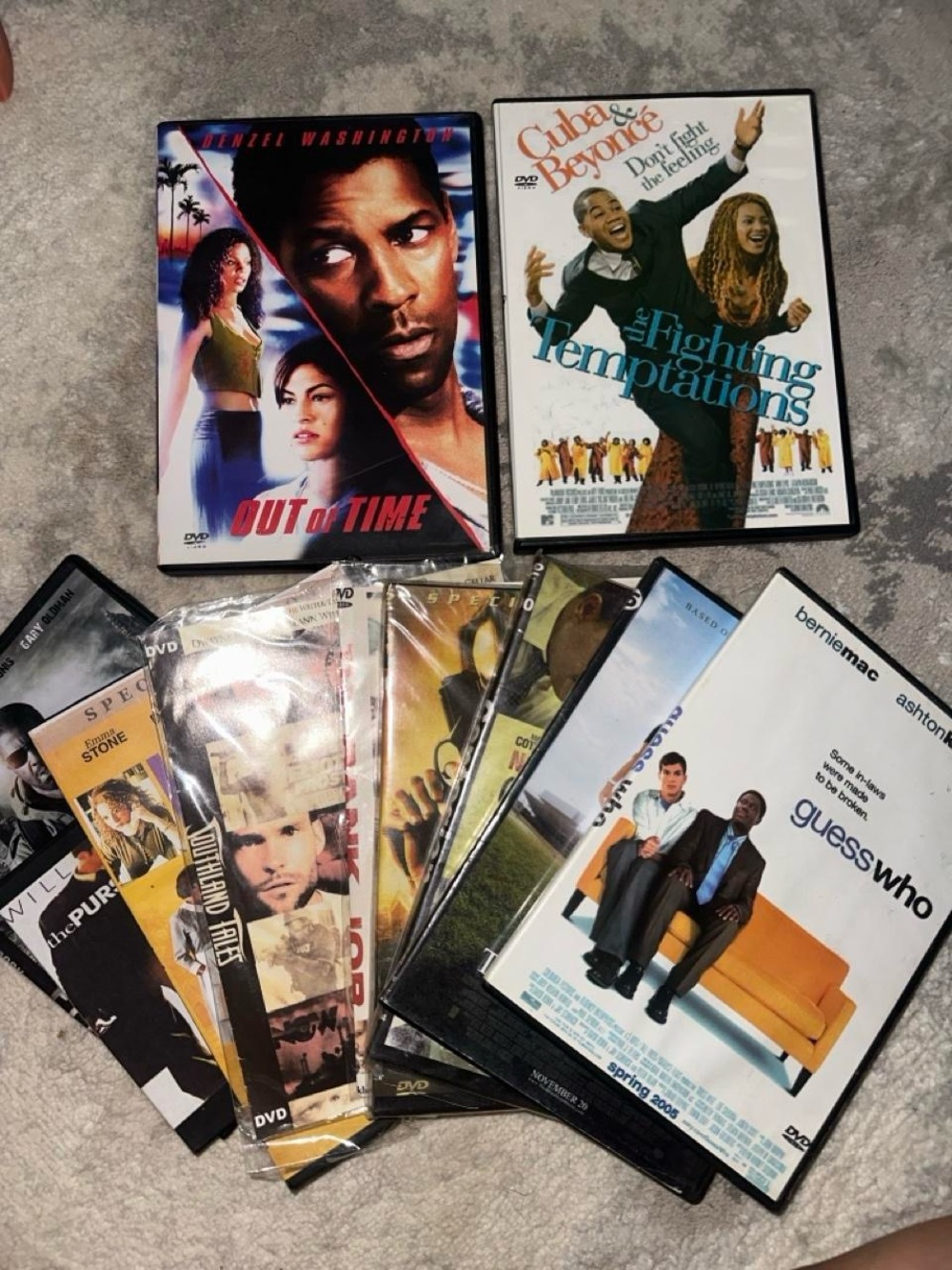 Assorted DVD Movie Collection - White Cases